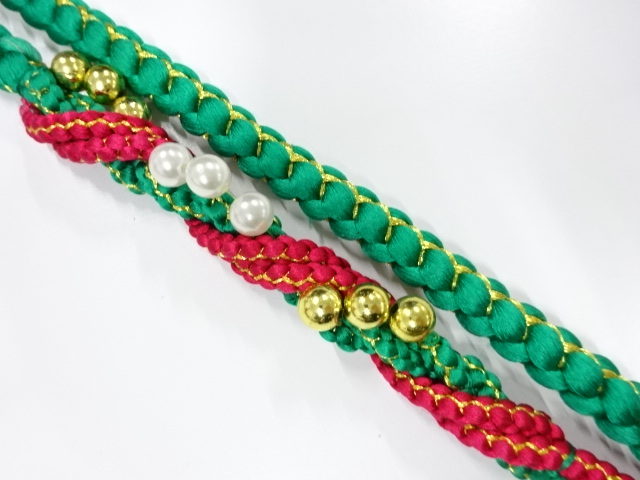 JAPANESE KIMONO / HAND-TIED OBIJIME CORD FOR FURIOSDE 